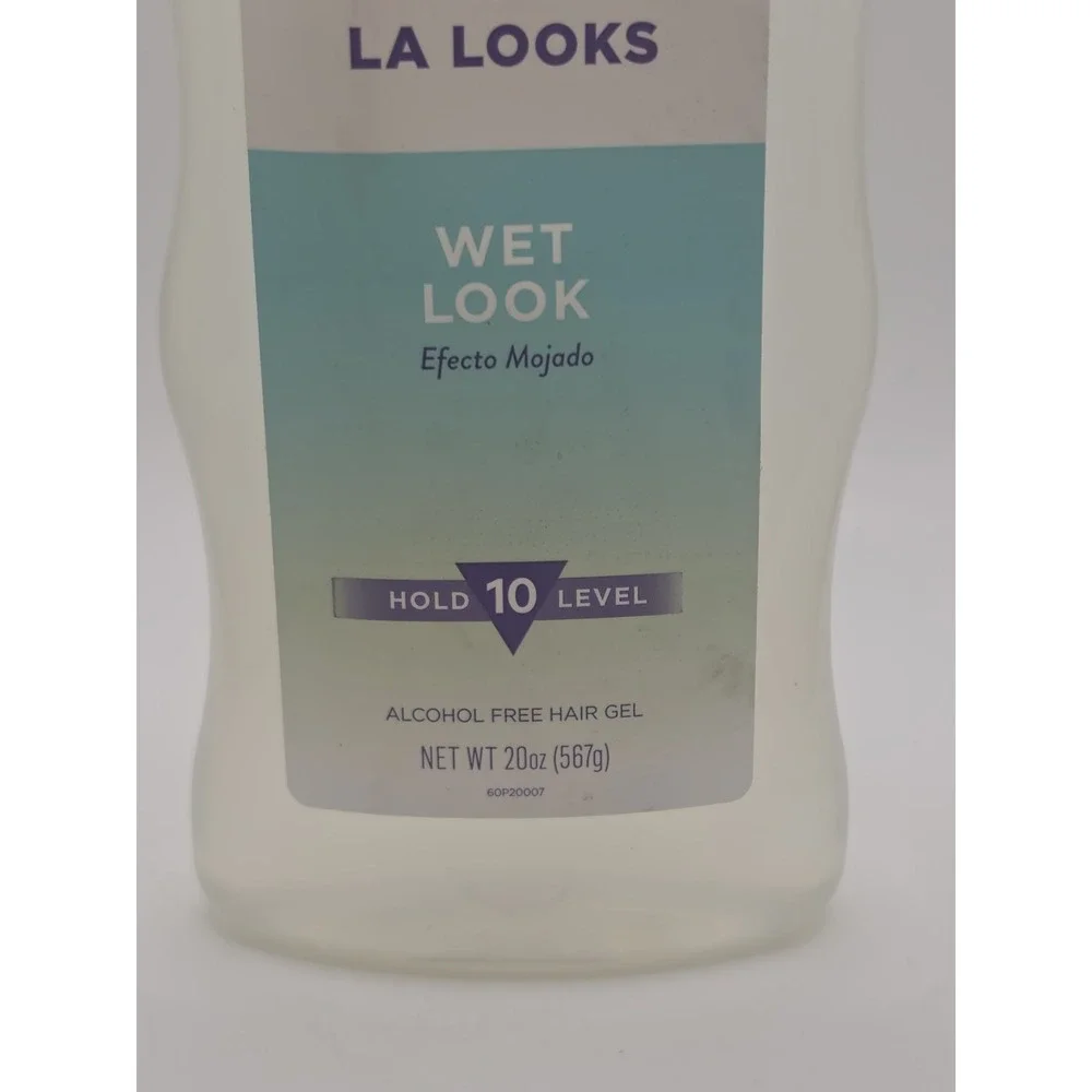 LA Looks WET LOOK Level 10 Hold Alcohol Free Hair Gel 20oz Discontinued NOS Hair